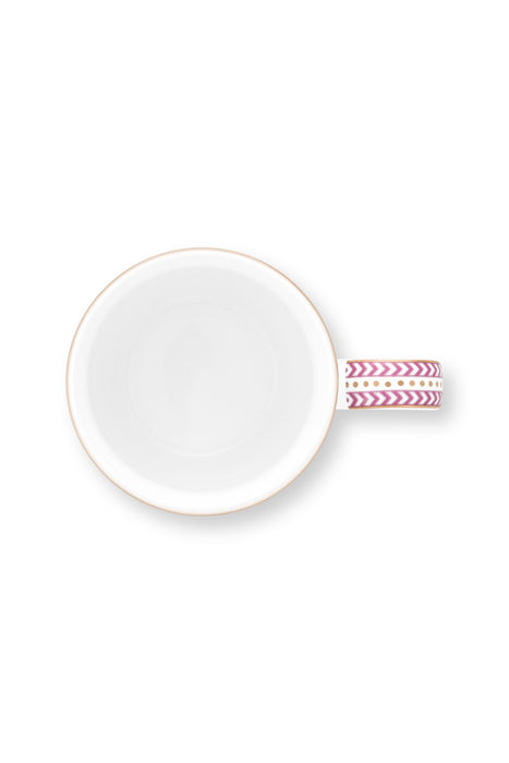 Pip Studio Jolie Dots Gold Pink Beker - Porselein - 145 ml