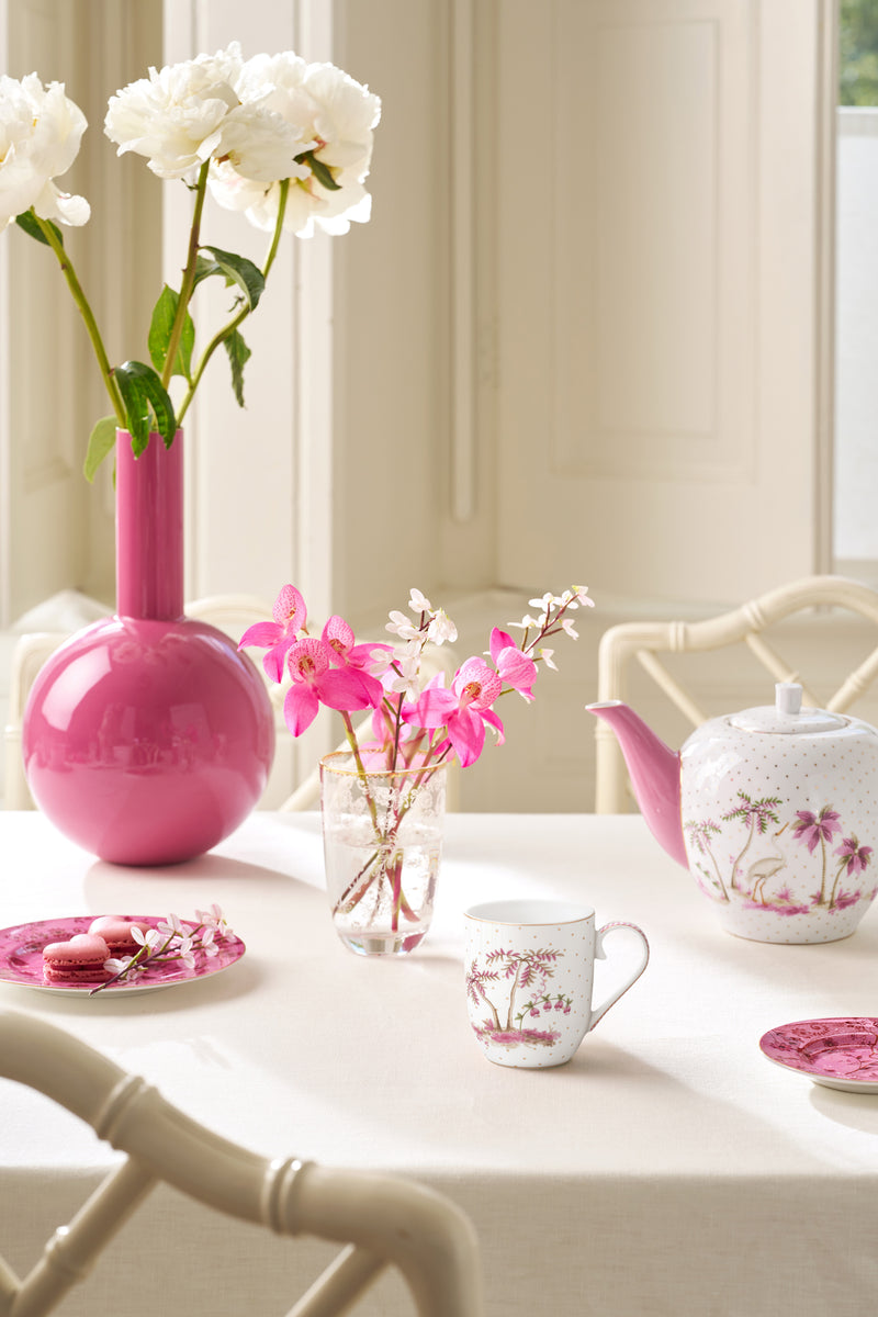 Pip Studio Jolie Dots Gold Pink Beker - Porselein - 200 ml