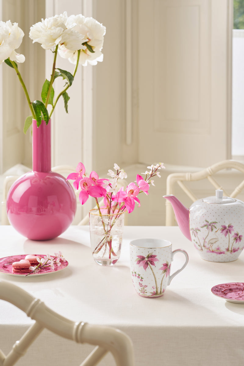 Pip Studio Jolie Dots Gold Pink Beker - Porselein - 365 ml