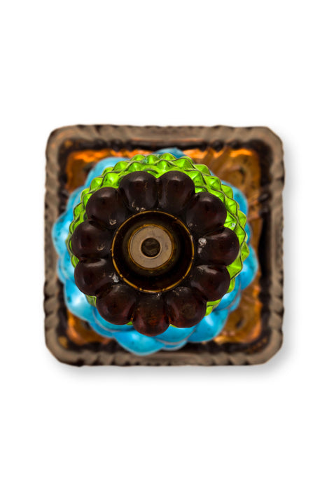 Pip Studio Bead Blue-Green Kandelaar - Glas - 23,5 cm