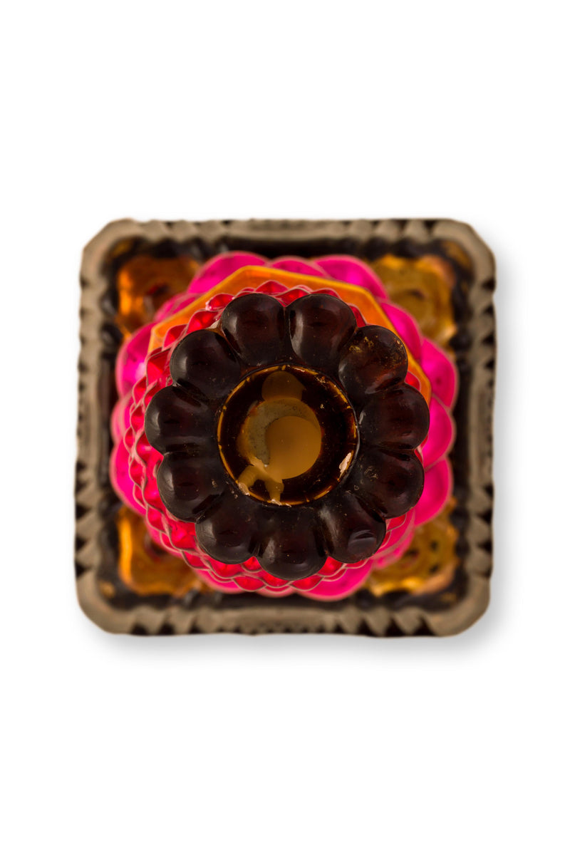 Pip Studio Bead Red-Yellow Kandelaar - Glas - 23,5 cm