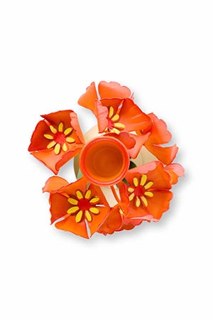 Pip Studio Flower Orange Kandelaar - Metaal - 22,5 cm