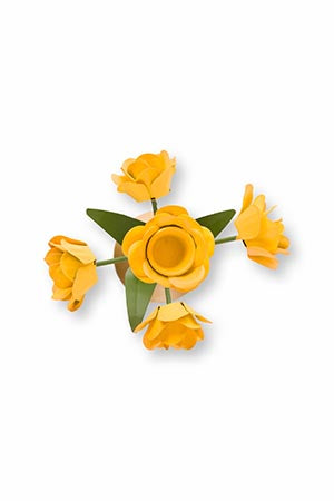 Pip Studio Flower Yellow Kandelaar - Metaal - 27,5 cm