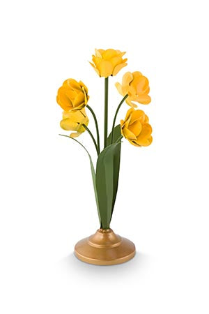 Pip Studio Flower Yellow Kandelaar - Metaal - 27,5 cm