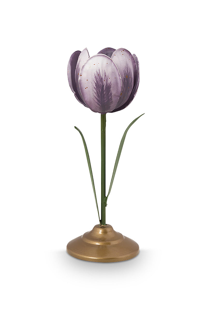 Pip Studio Tulip Lilac Kandelaars - Metaal - Set van 2