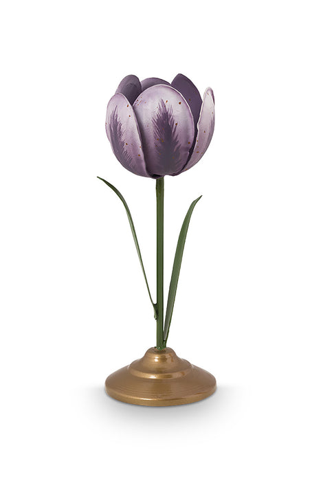 Pip Studio Tulip Lilac Kandelaars - Metaal - Set van 2