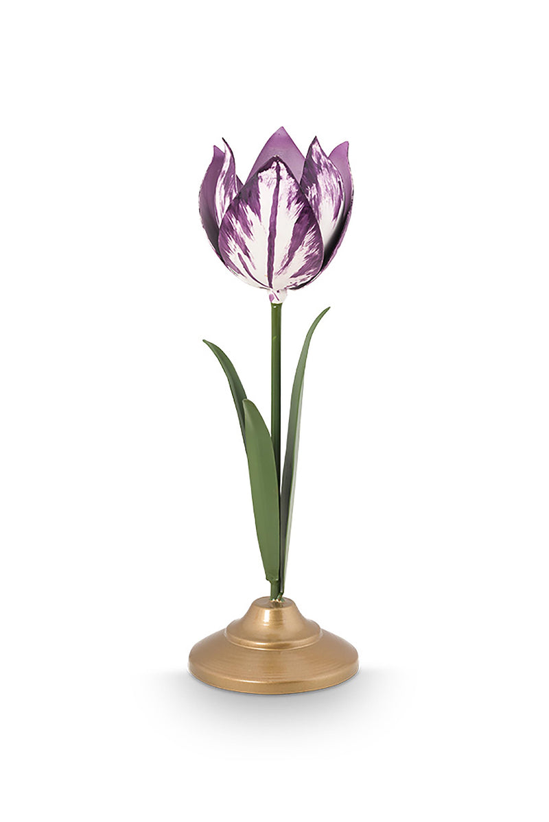 Pip Studio Tulip Lilac Kandelaars - Metaal - Set van 2