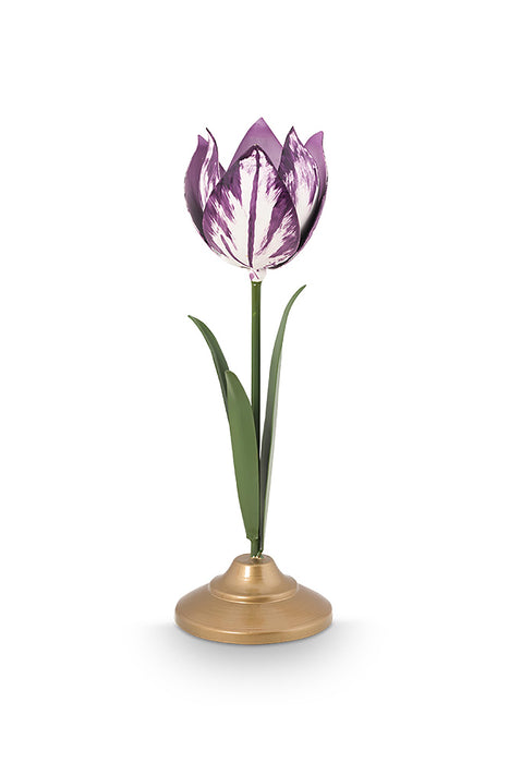 Pip Studio Tulip Lilac Kandelaars - Metaal - Set van 2