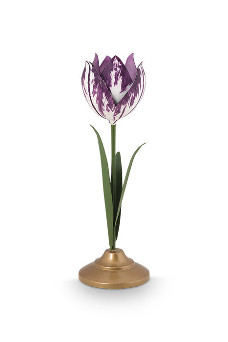 Pip Studio Tulip Lilac Kandelaars - Metaal - Set van 2