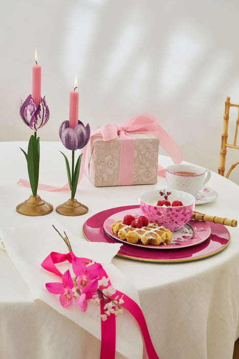Pip Studio Tulip Lilac Kandelaars - Metaal - Set van 2
