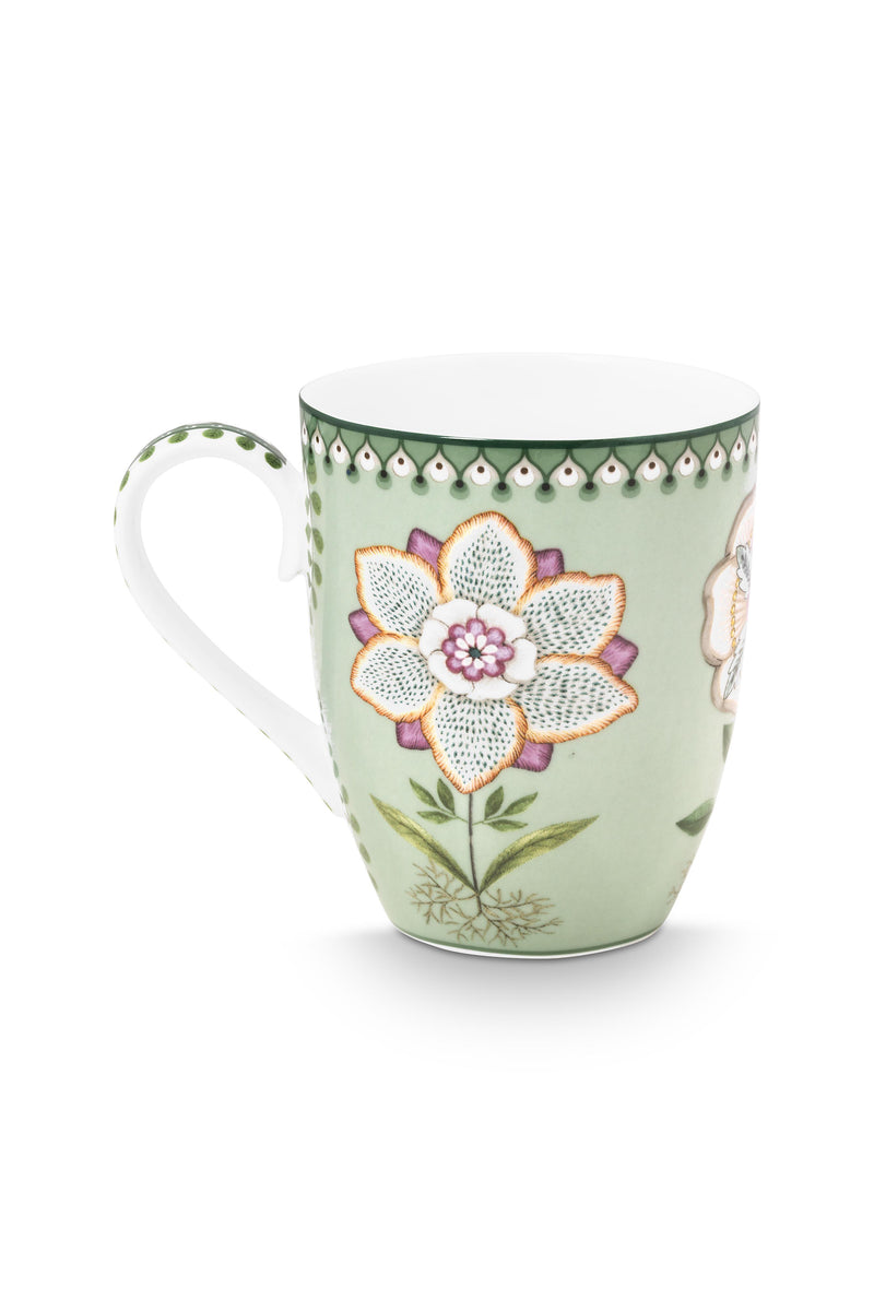 Pip Studio Lily & Lotus Light Green Beker - Porselein - 365 ml