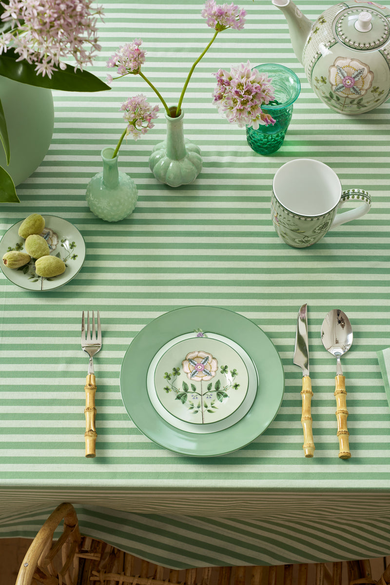 Pip Studio Lily & Lotus Light Green Petit Four Bordje - Porselein - Ø 12 cm