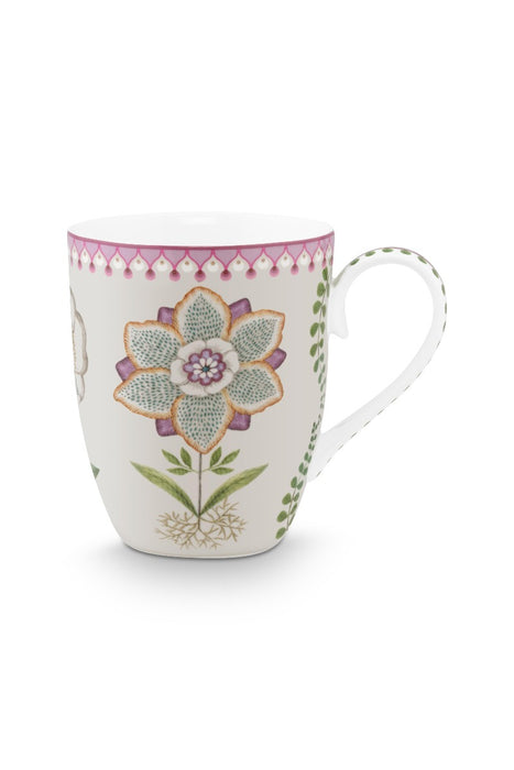 Pip Studio Lily & Lotus Off White Beker - Porselein - 350 ml