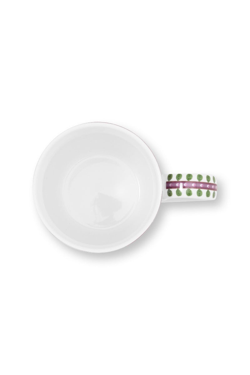 Pip Studio Lily & Lotus Tiles Lilac Beker - Porselein - 365 ml