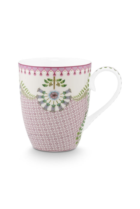 Pip Studio Lily & Lotus Tiles Lilac Beker - Porselein - 350 ml