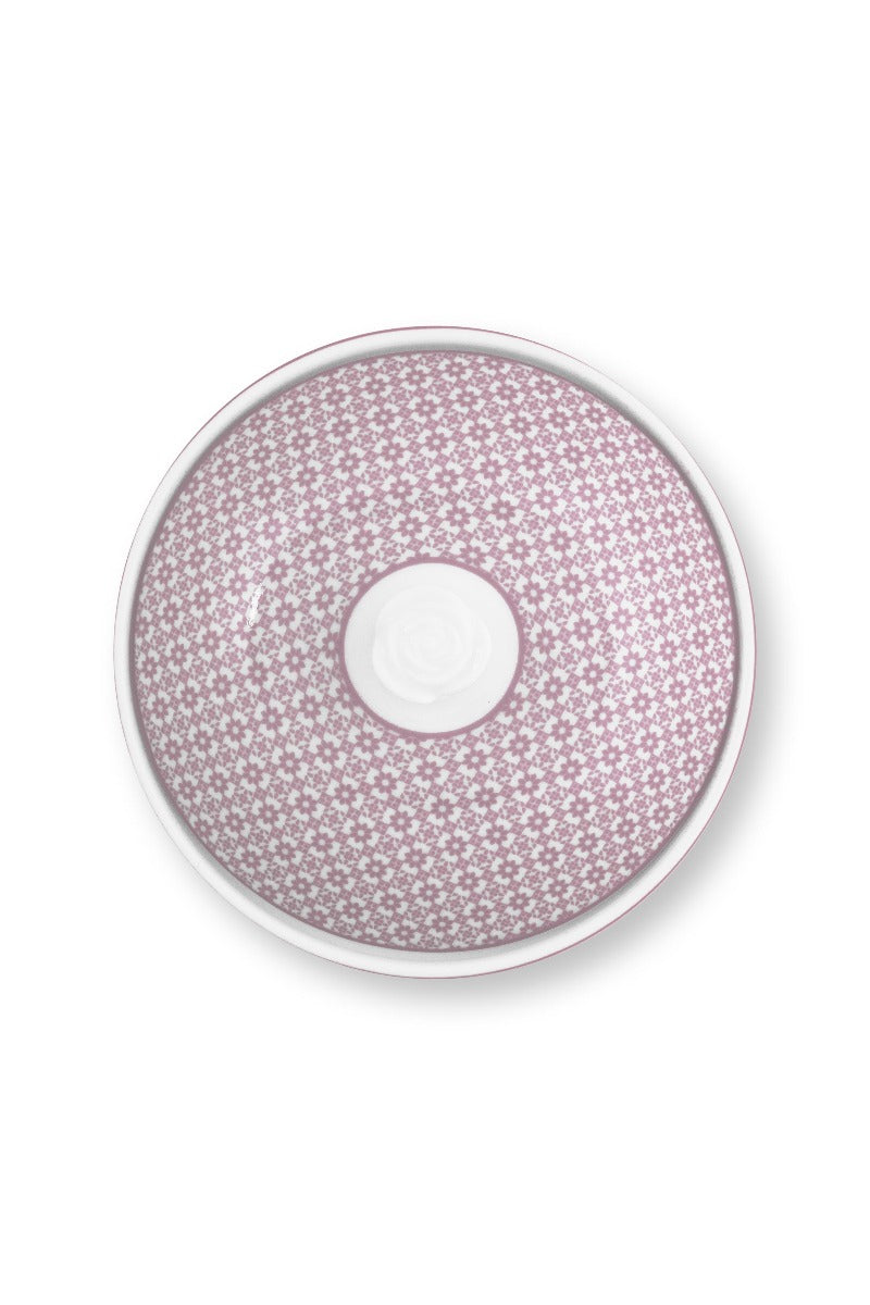 Pip Studio Lily & Lotus Tiles Lilac Suikerpotje - Porselein - 300 ml