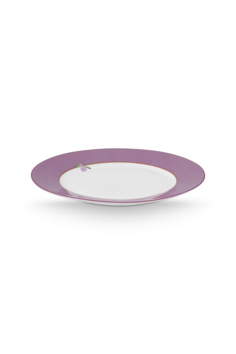 Pip Studio Lily & Lotus Uni Lilac Dinerbord - Porselein - Ø 26,5 cm