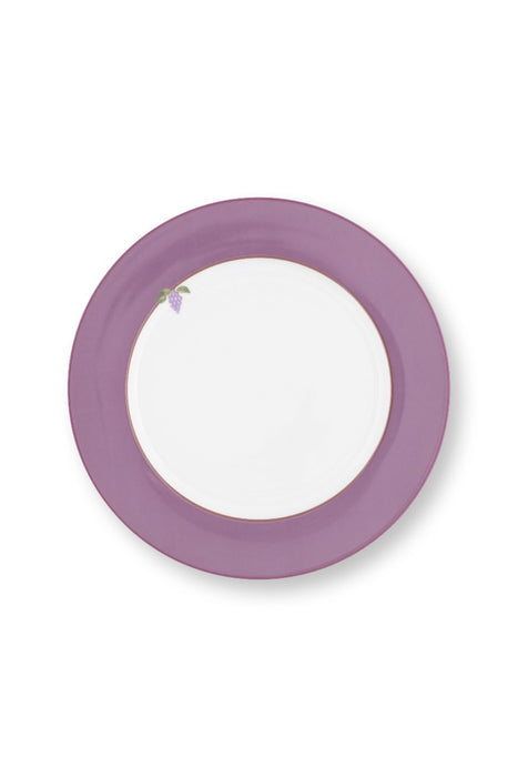 Pip Studio Lily & Lotus Uni Lilac Dinerbord - Porselein - Ø 26,5 cm