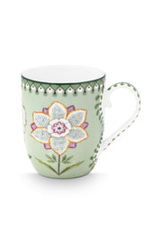 Pip Studio Lily & Lotus Light Green Beker - Porselein - 200 ml