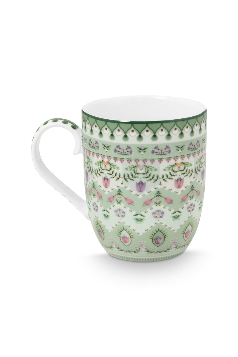 Pip Studio Lily & Lotus Moon Delight Light Green Beker - Porselein - 200 ml