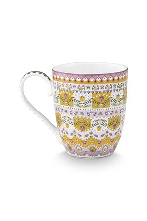 Pip Studio Lily & Lotus Moon Delight Yellow Beker - Porselein - 450 ml