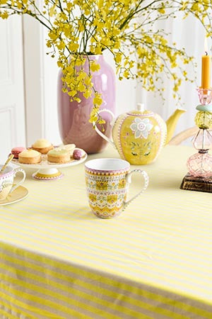 Pip Studio Lily & Lotus Moon Delight Yellow Beker - Porselein - 450 ml