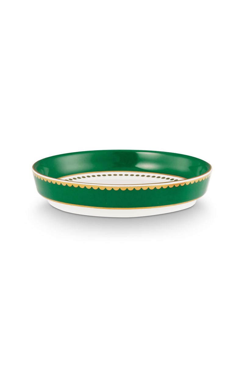 Pip Studio Love Bird Emerald Theetip - Porselein - Ø 9 cm