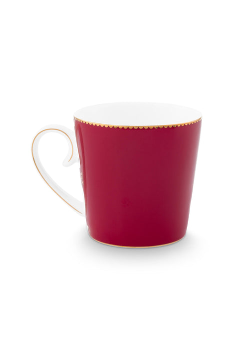 Pip Studio Love Birds Medallion Deer Dark Red Beker - Porselein - 250 ml