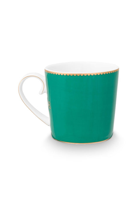 Pip Studio Love Birds Medallion Emerald Beker - Porselein - 150 ml