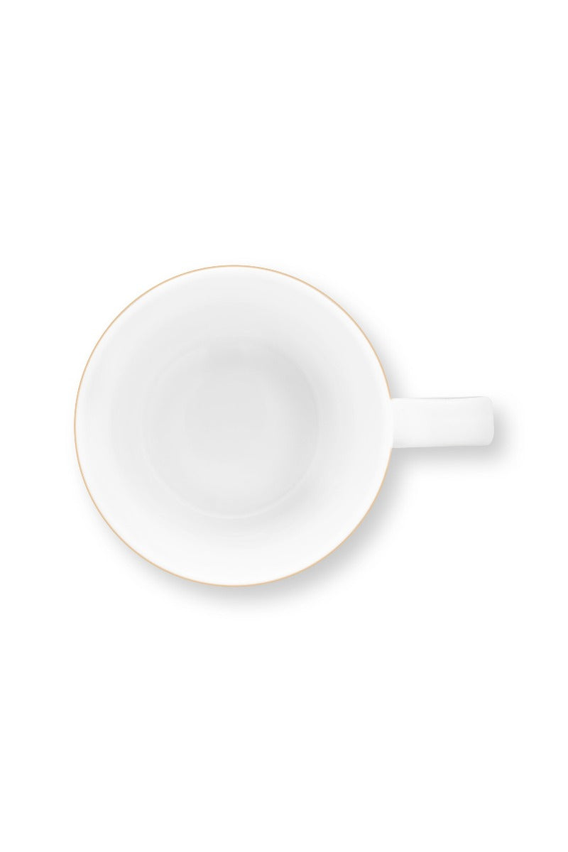 Pip Studio Love Birds Medallion Stripes Emerald-Green Beker - Porselein - 250 ml