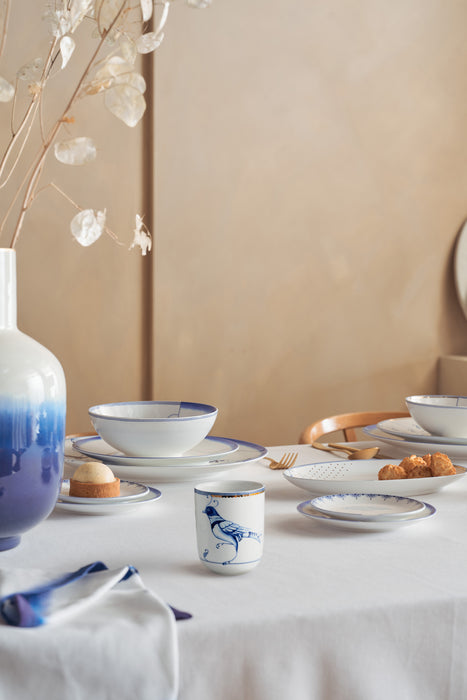 Pip Studio Pip & The Blue Bird White Beker - Porselein - 250 ml