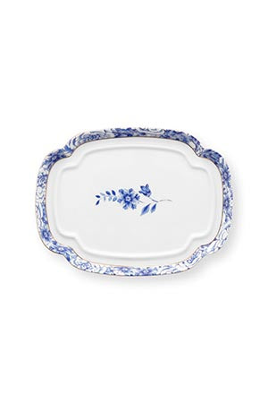Pip Studio Royal White Botervloot - Porselein - 19 cm x 14 cm x 9 cm