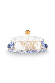Pip Studio Royal White Botervloot - Porselein - 19 cm x 14 cm x 9 cm 