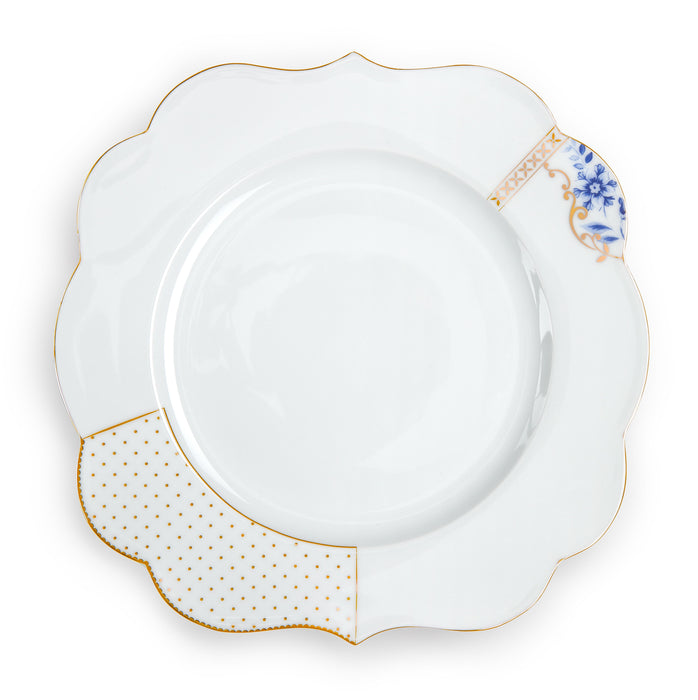 Pip Studio Royal White Dinerbord - Porselein - Ø 28 cm