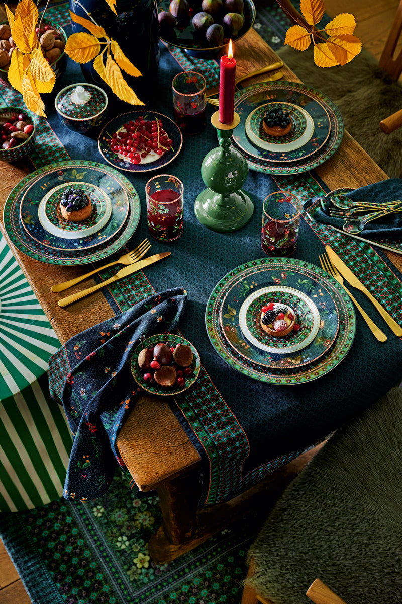 Pip Studio Serveerschaal Sphere Berry Blues Blue - Metaal - 24 cm x 9 cm