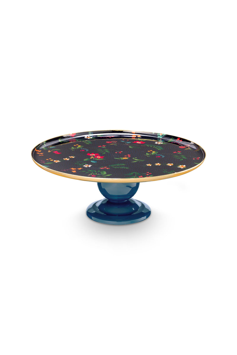 Pip Studio Serveerschaal Sphere Berry Blues Blue - Metaal - 32 cm x 12,5 cm