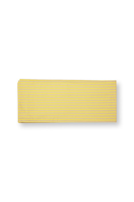 Pip Studio Stripes Yellow Tafelkleed - 100% Katoen - 160 cm x 250 cm