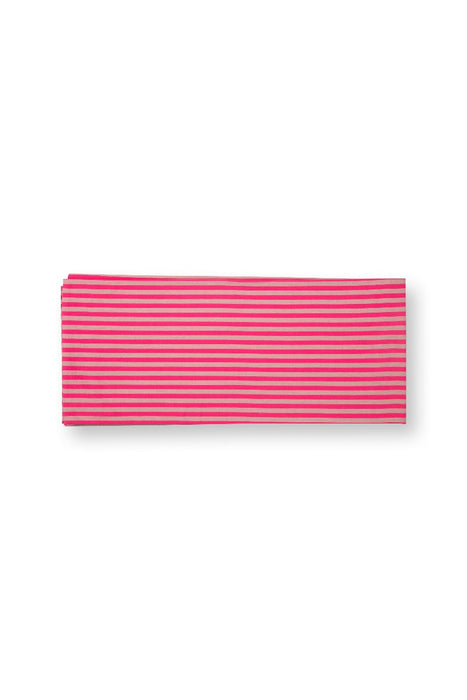 Pip Studio Stripes Pink Tafelkleed - 100% Katoen - 160 cm x 250 cm