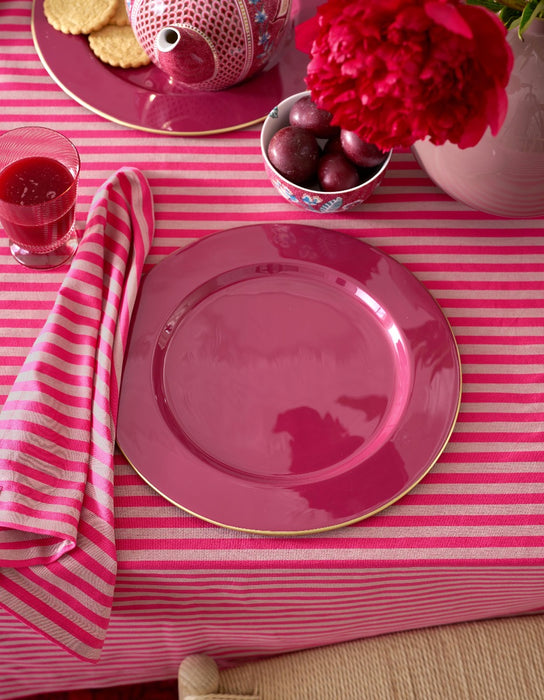 Pip Studio Stripes Pink Tafelkleed - 100% Katoen - 160 cm x 250 cm