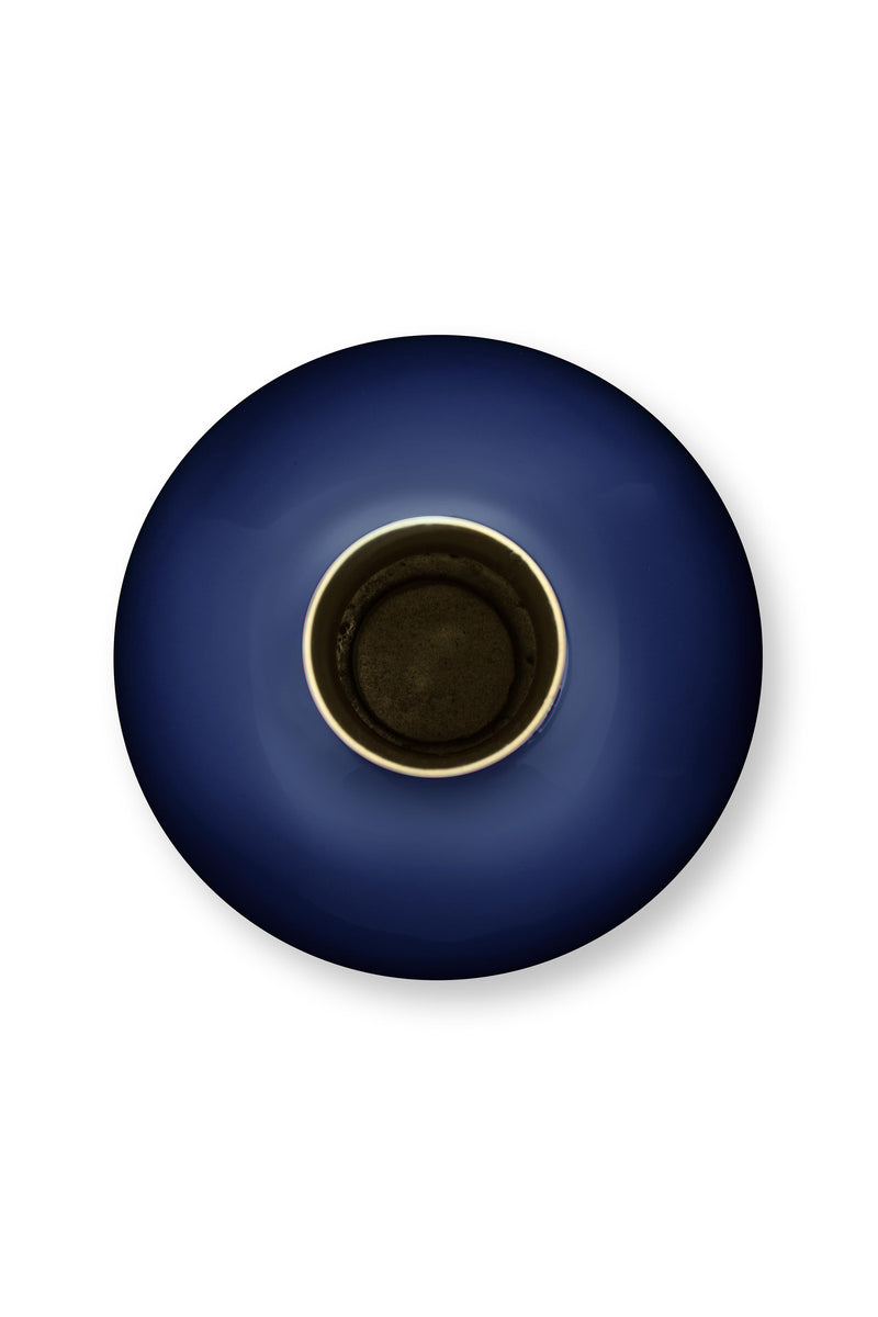 Pip Studio Vaas - Dark Blue - Metaal - 15 cm x 26 cm