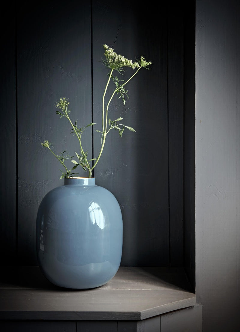 Pip Studio Vaas - Metal Blue - Metaal - 32 cm