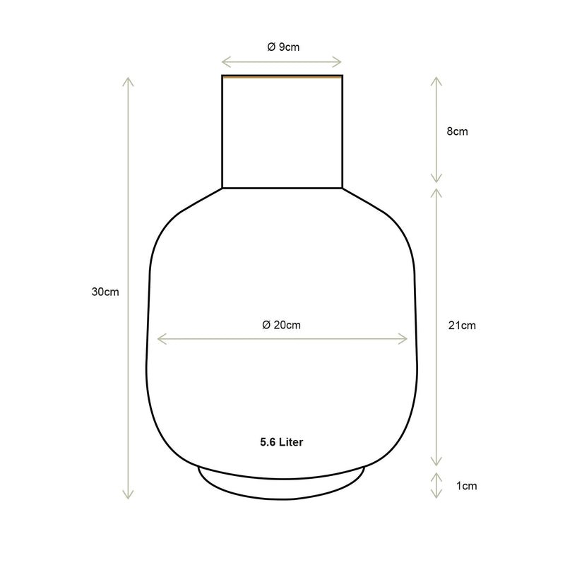 Pip Studio Vaas - Pip & The Blue Bird Blue - Metaal - 30 cm
