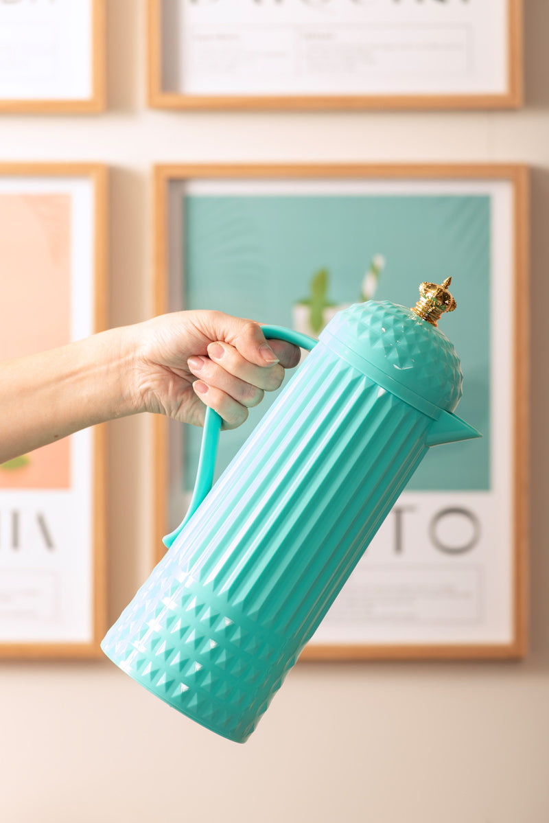 Present Time Crown Thermosfles - Turquoise - 920 ml