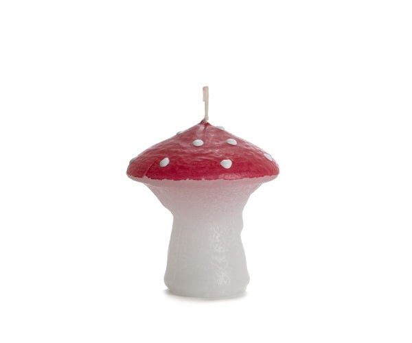 Rustik Lys Paddenstoel Kaars - 6,5 cm x 7,3 cm