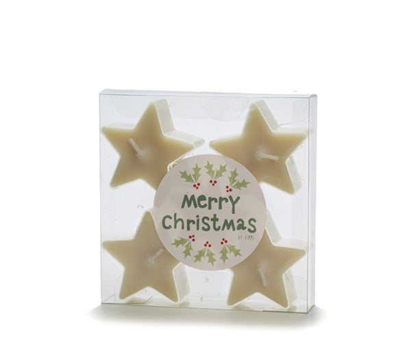 Rustik Lys Ster Waxinelichtje - Vanilla - Set van 5