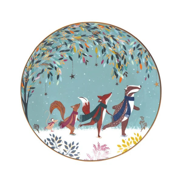 Sara Miller London Woodland Tales Skaters Ontbijtbord - Fine China - Ø 20 cm