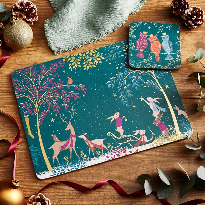 Sara Miller London Woodland Tales Placemat - 40,1 cm x 29,8 cm