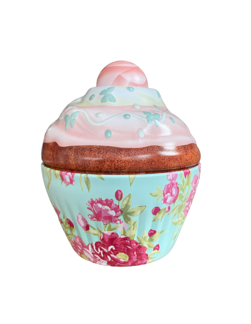 Cupcake Flower Blikje - Metaal - Ø 7,5 cm