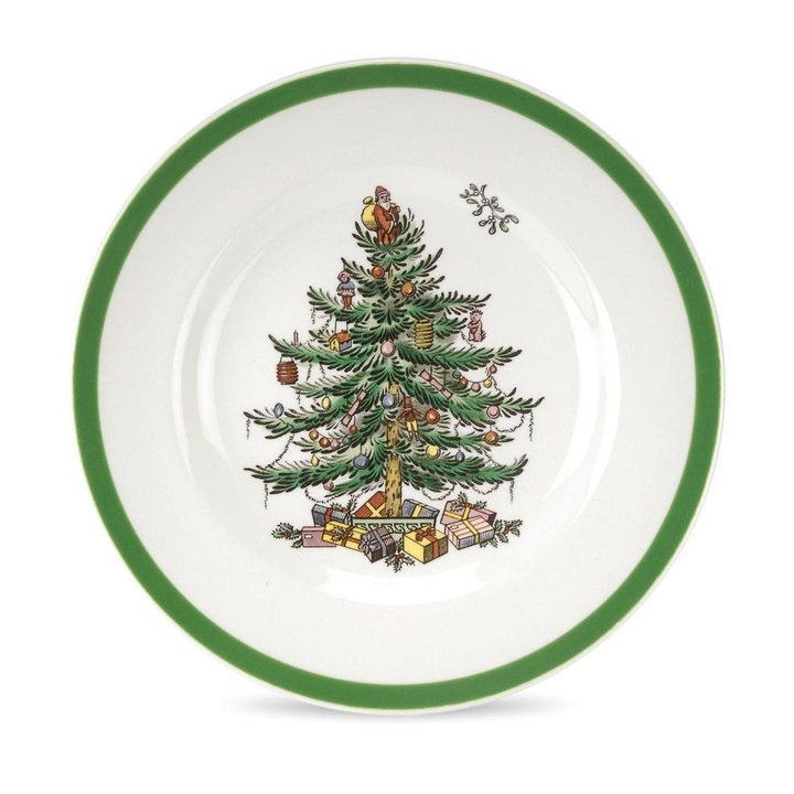 Spode Christmas Tree Gebaksbordje - Porselein - Kerstmis - Ø 15 cm