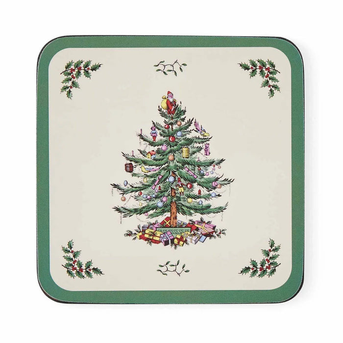 Spode Christmas Tree  Onderzetter - 10,5 cm x 10,5 cm